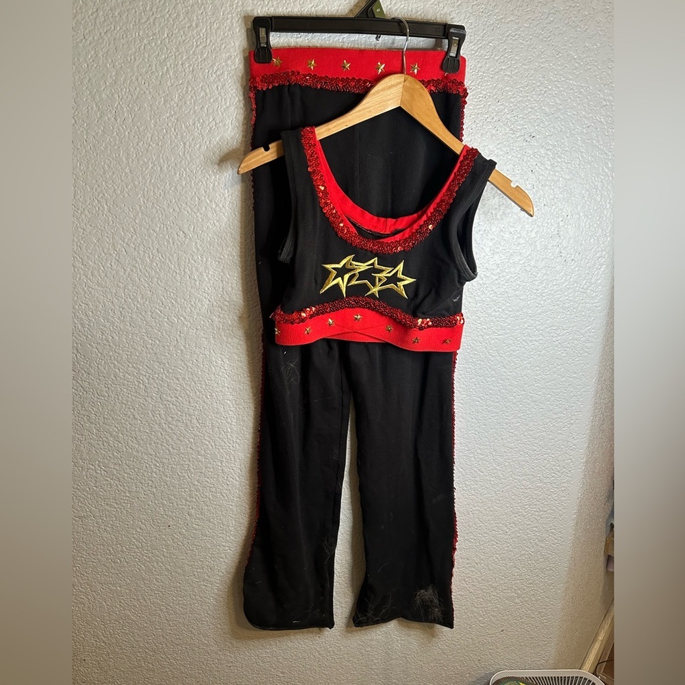 Natalie Dancewear Star Costume - Black and Red